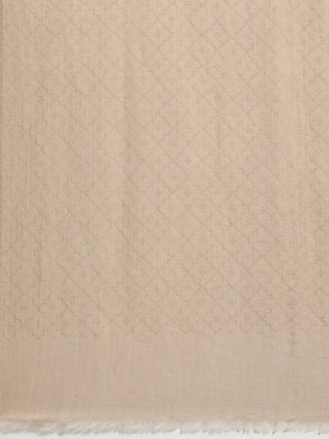 Women Beige Self Design Stole - Image 7