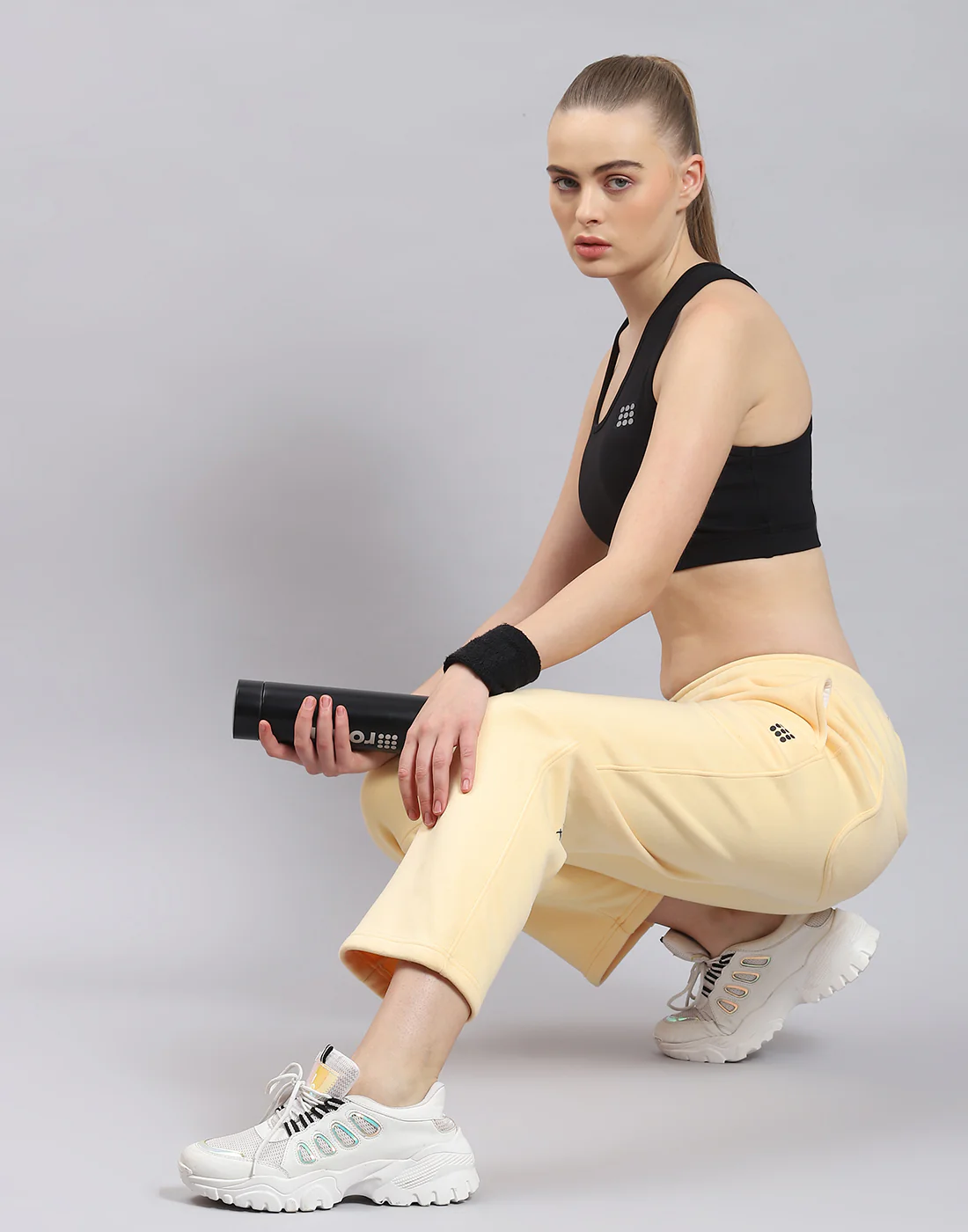 Rock.it Women Beige Solid Regular Fit Winter Lower - Image 2