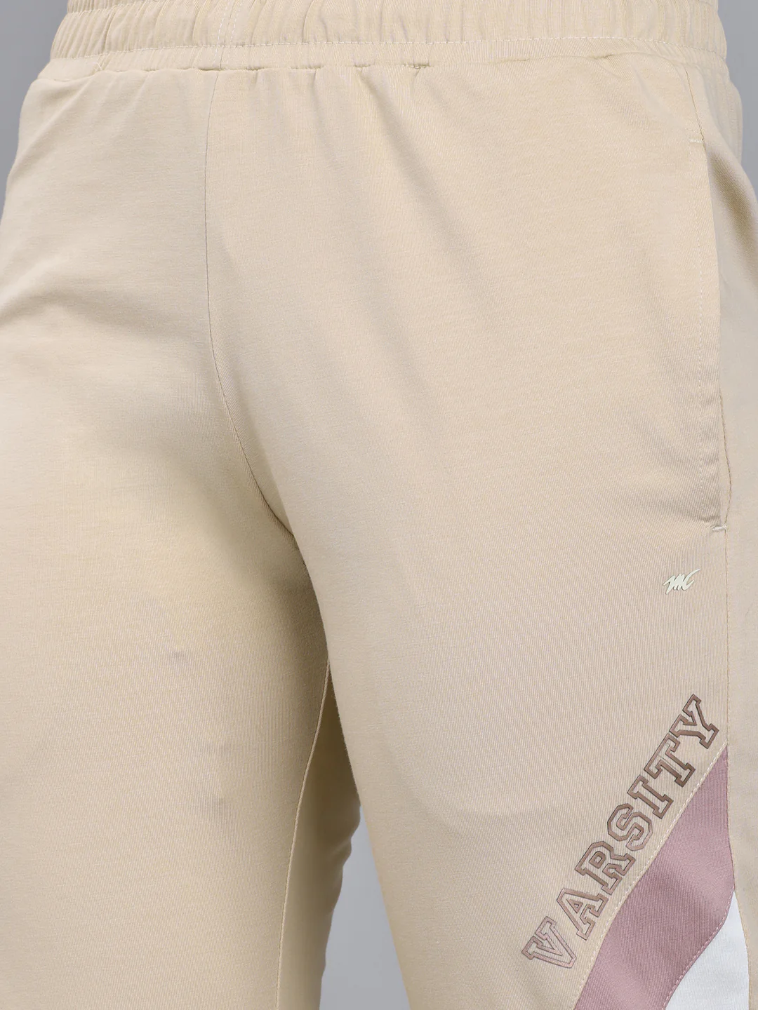 Women Beige Solid Regular Fit Lower - Image 5