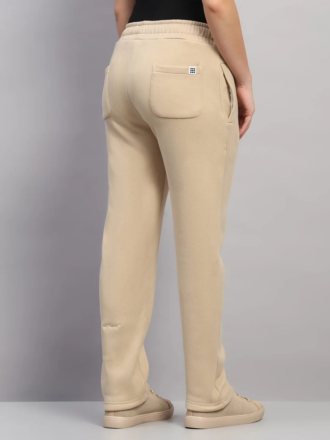 Rock.it Women Beige Solid Regular Fit Winter Lower - Image 5