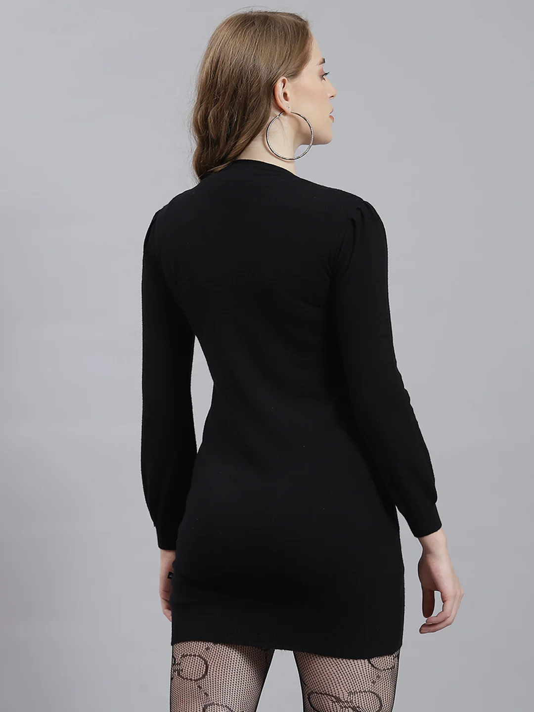 Women Black Plain Top - Image 5