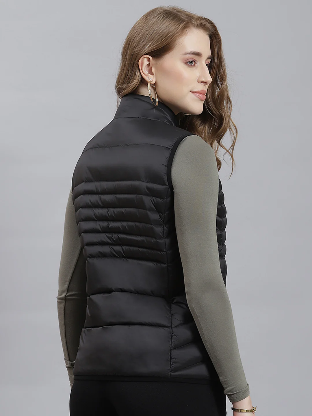 Women Black Printed Jacket - Image 5