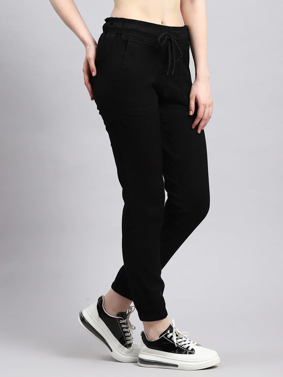 Women Black Slim Fit Denim - Image 3