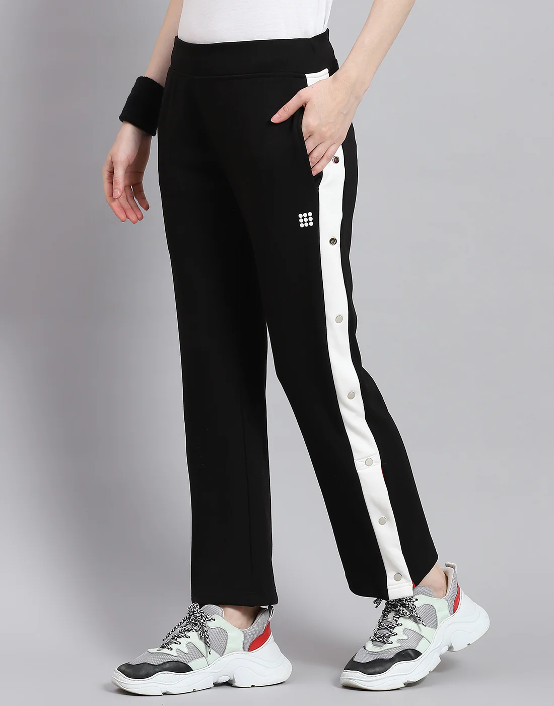 Rock.it Women Black Solid Regular Fit Lower - Image 3