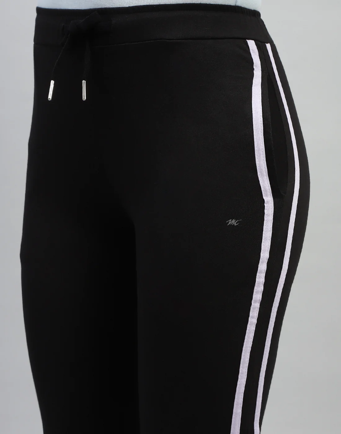 Women Black Solid Regular Fit Lower - Image 6