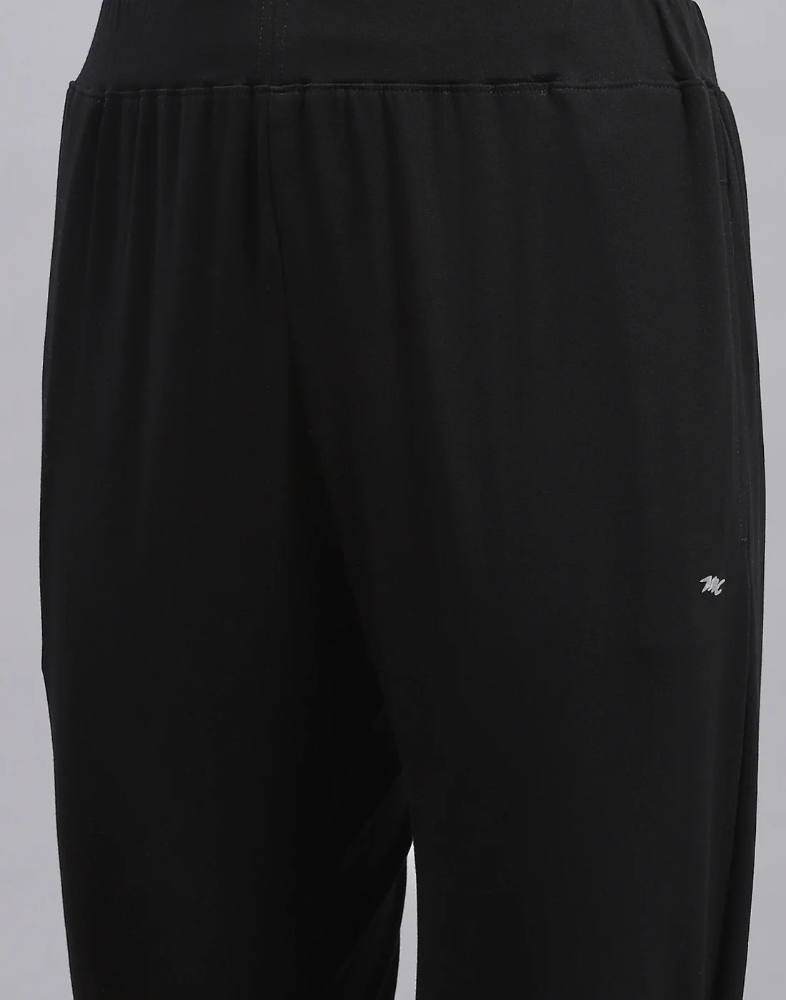 Women Black Solid Regular Fit Lower - Image 6