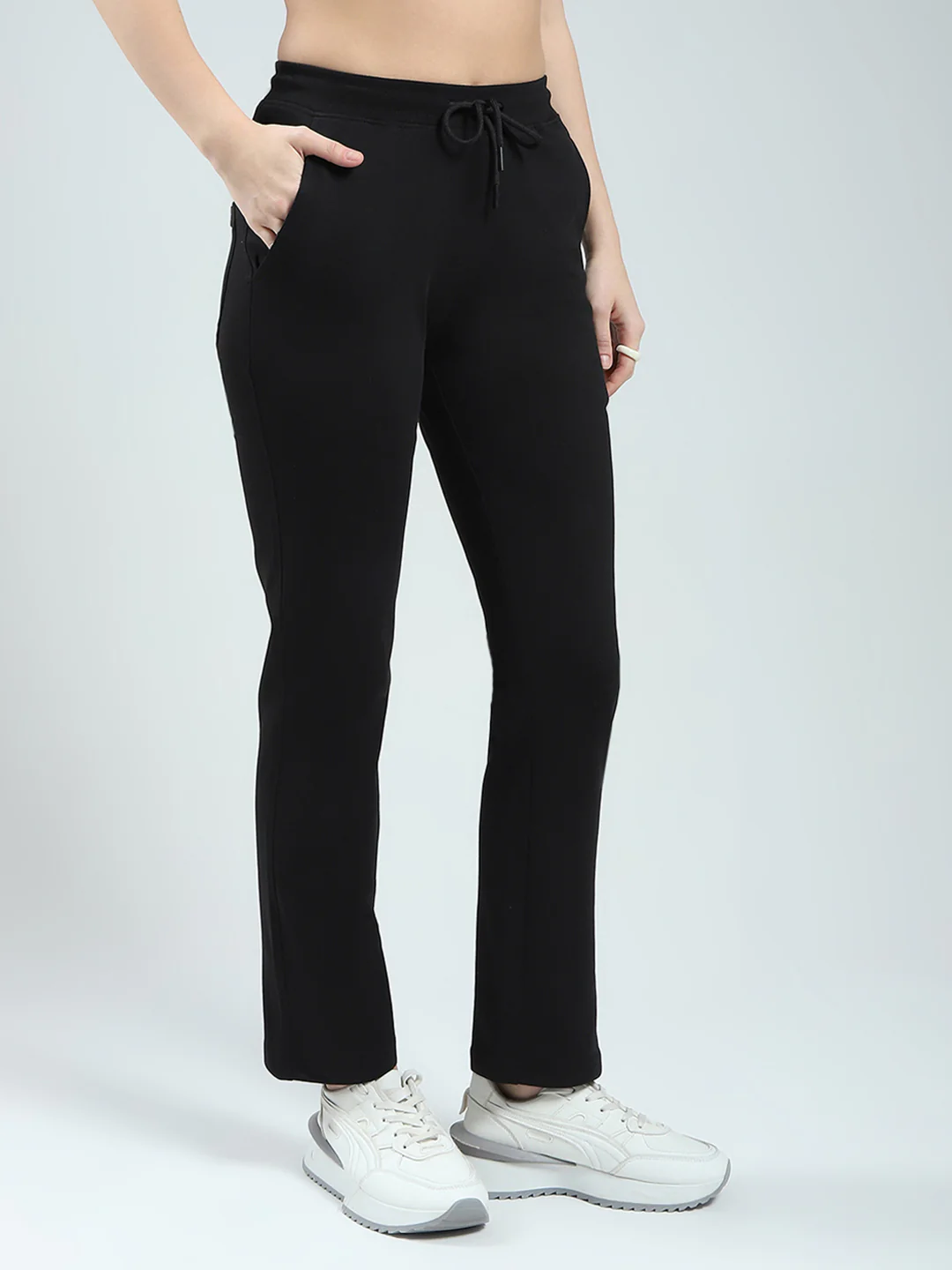 Rock.it Women Black Solid Regular Fit Lower - Image 4