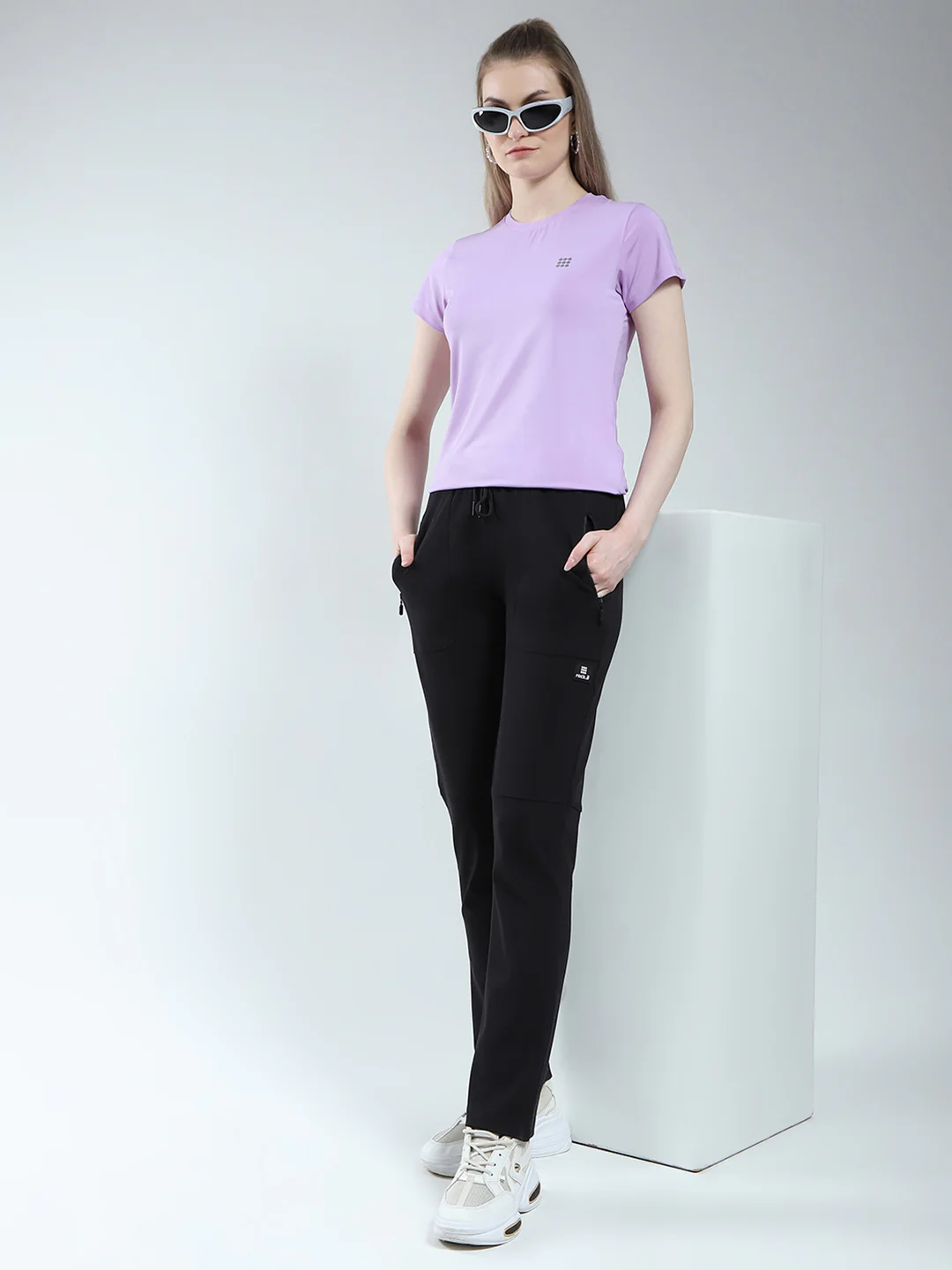 Rock.it Women Black Solid Regular Fit Lower - Image 2