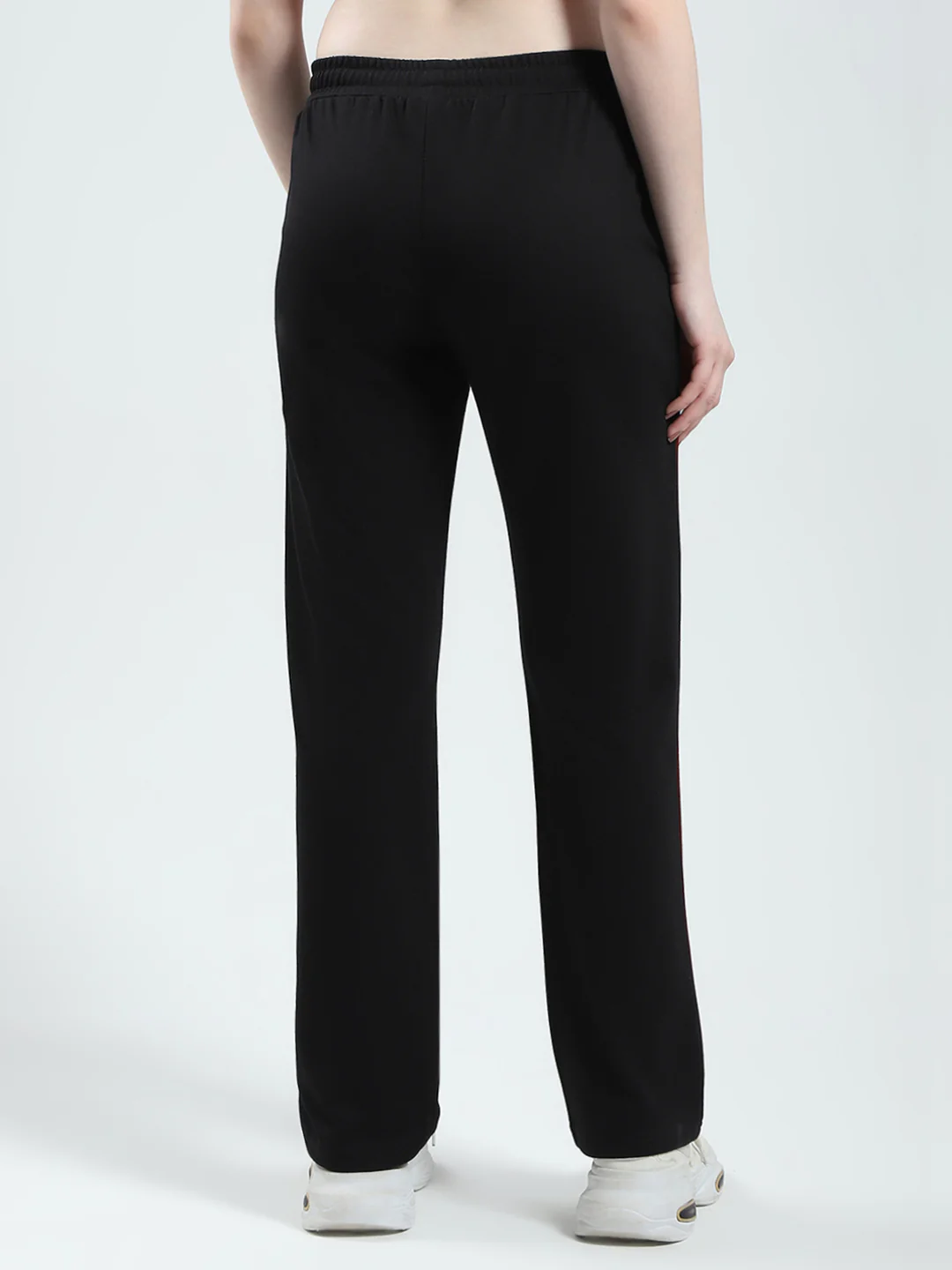 Women Black Solid Regular Fit Lower - Image 5