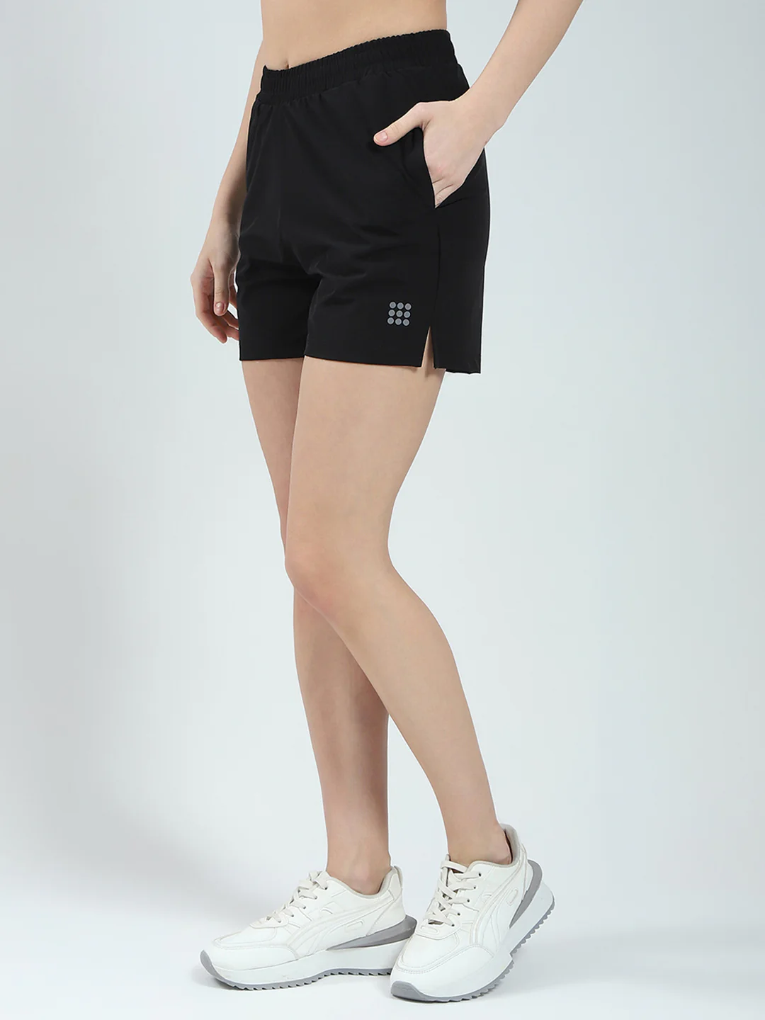 Rock.it Women Black Solid Regular Fit Short - Image 3