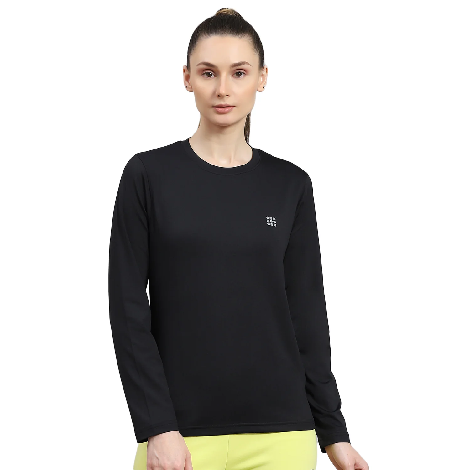 Rock.it Women Black Solid Round Neck Full Sleeve Top - Image 5