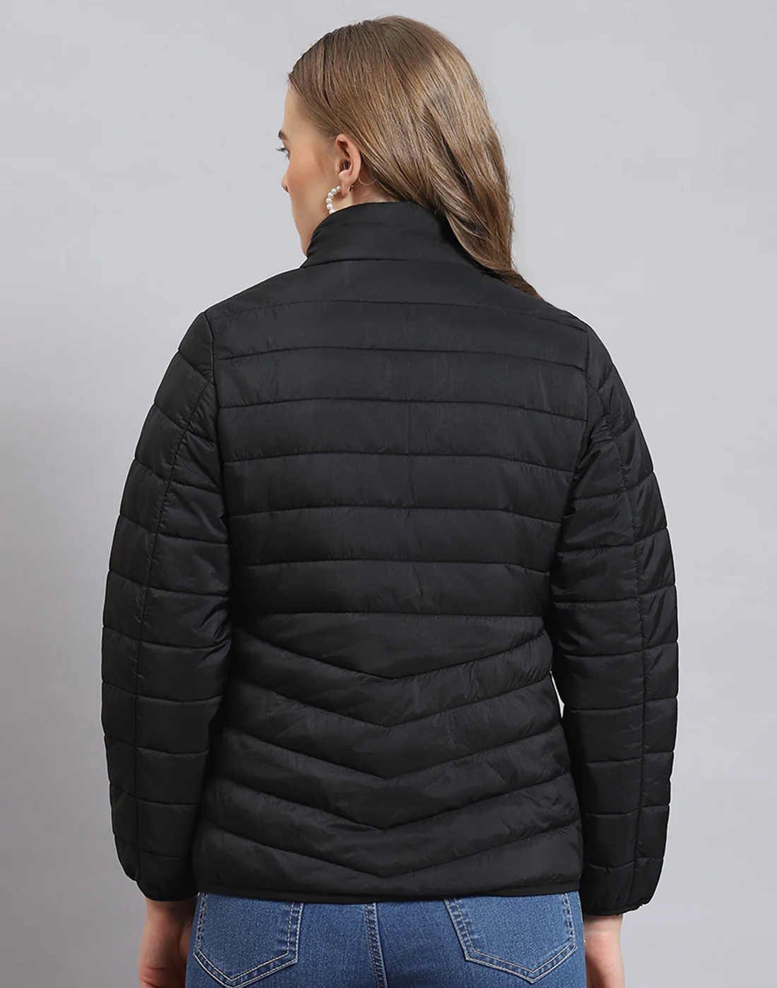 Pack it, style it, slay it, Women Black Packable Full Sleeve Jacket - Image 6