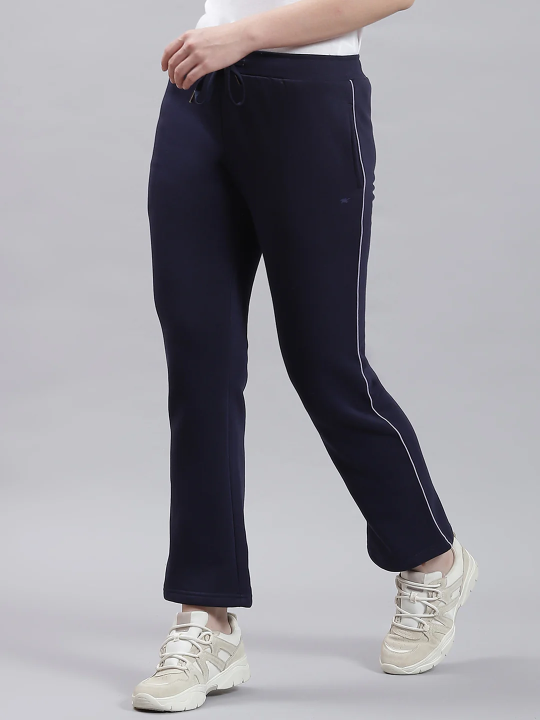 Women Blue Plain Winter Lower - Image 4