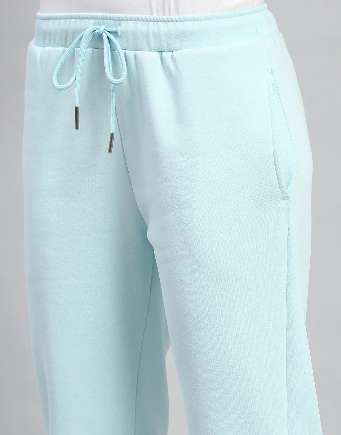 Women Blue Printed Stand Collar Full Sleeve Tracksuit - Image 8