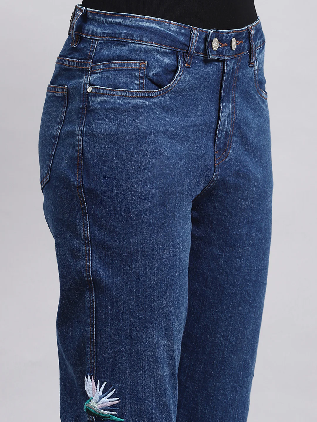 Women Blue Regular Fit Denim - Image 6