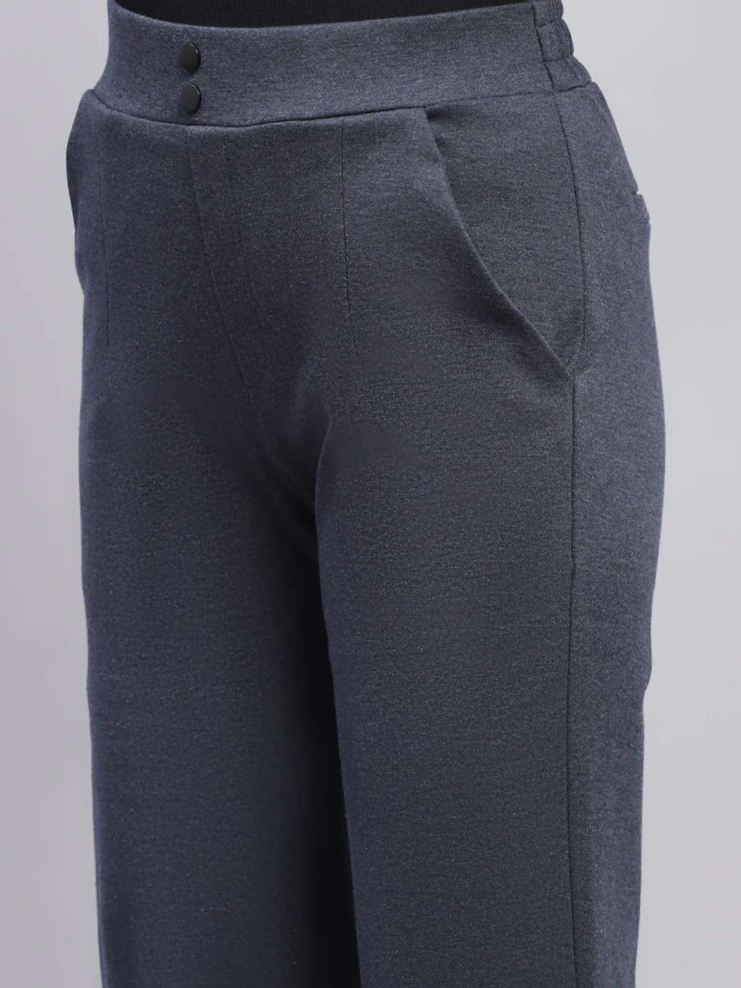 Women Blue Solid   Jegging - Image 6