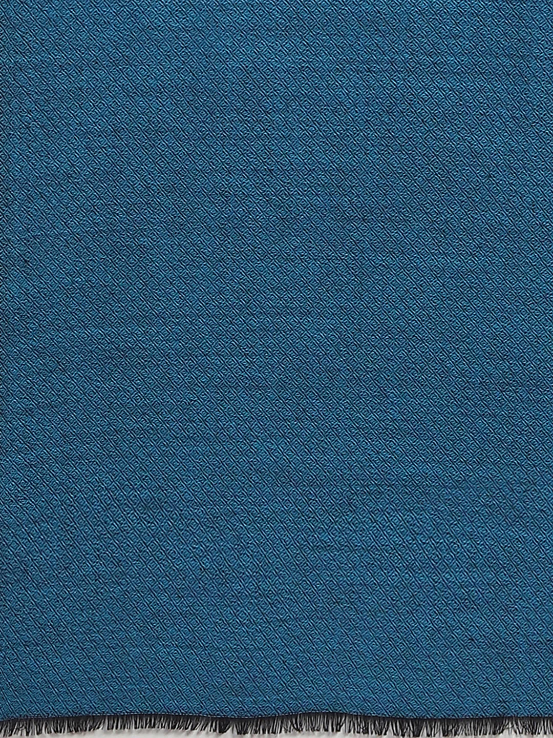 Women Blue Solid Reversible Shawl - Image 9