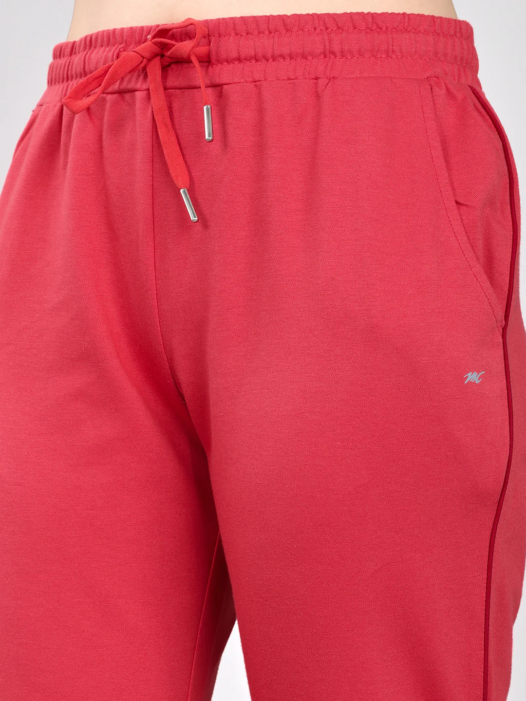 Women Coral Solid Regular Fit Lower - Image 4