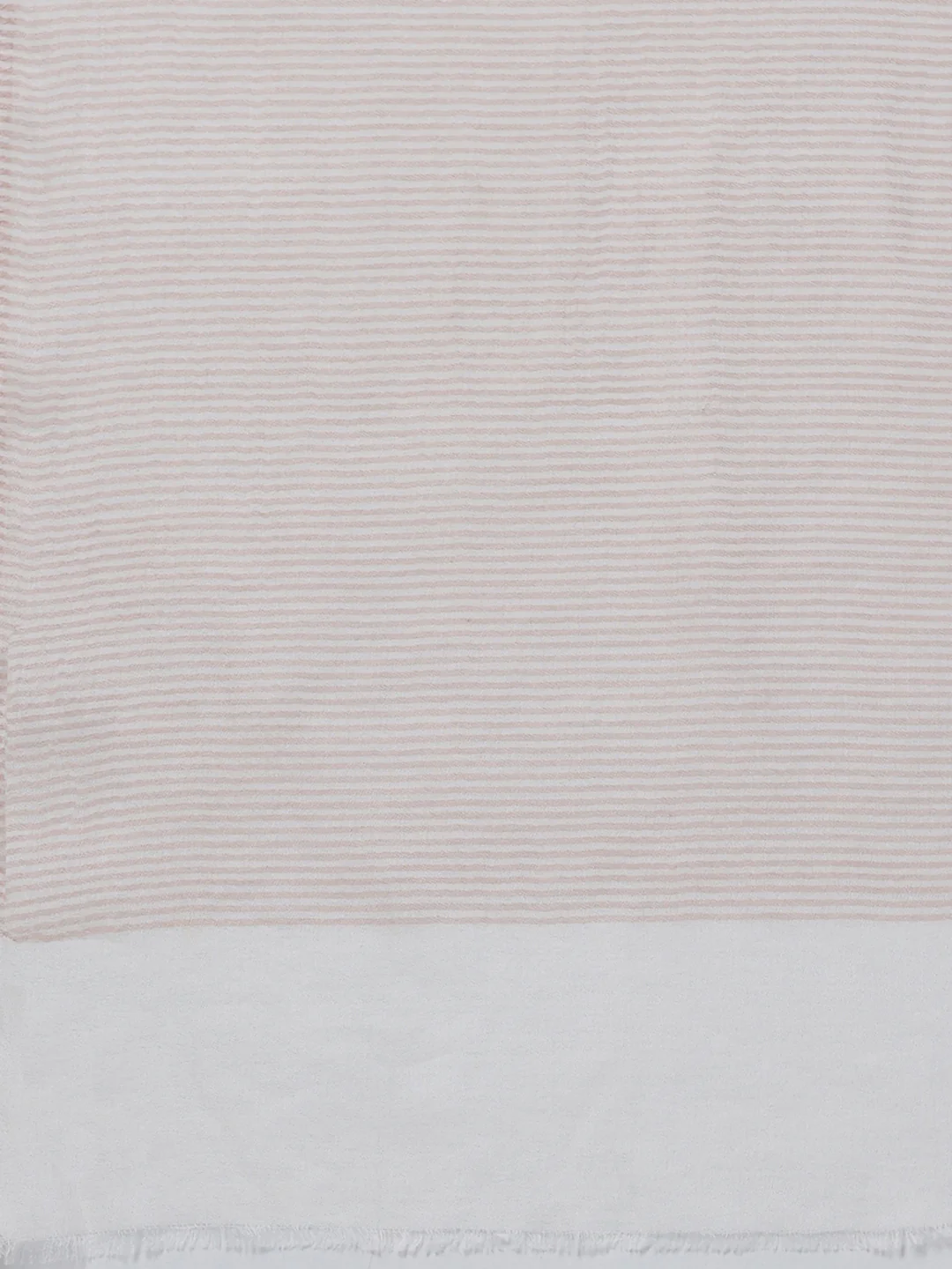 Women Cream Solid Wool Blend Stole - Image 7