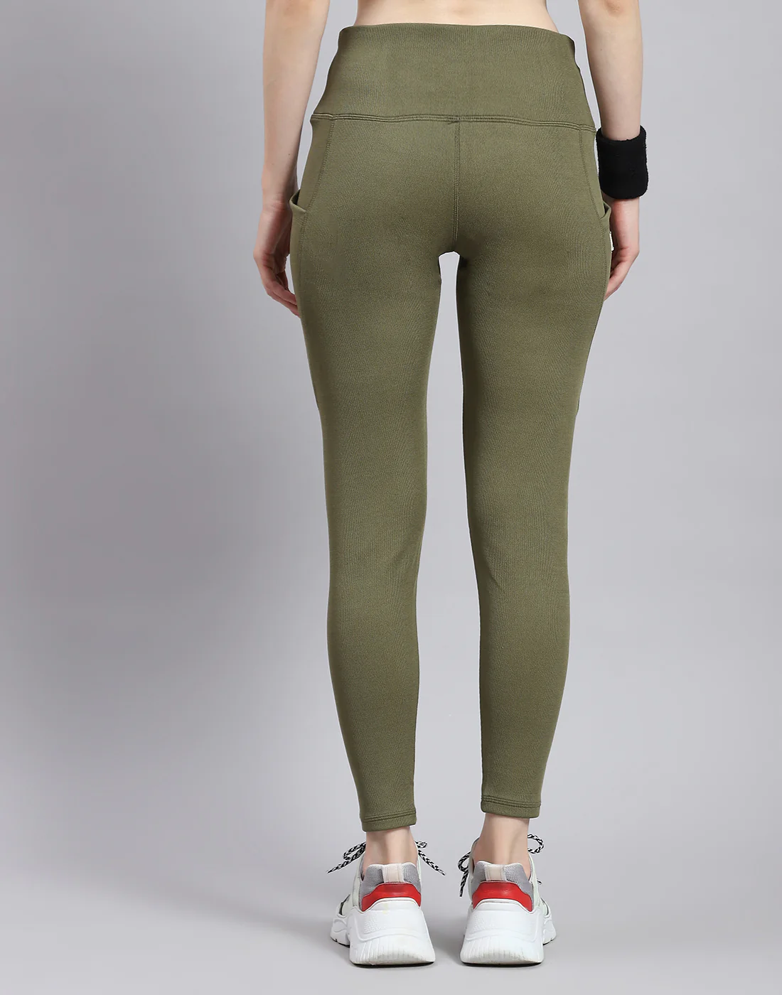 Rock.it Women Green Solid Regular Fit Legging - Image 5