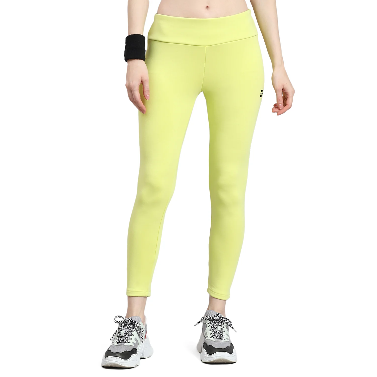 Rock.it Women Green Solid Regular Fit Legging - Image 5