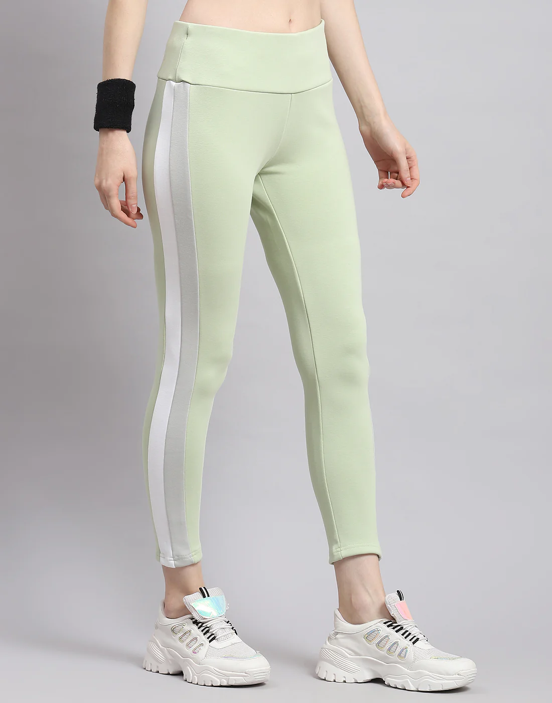 Rock.it Women Green Solid Regular Fit Legging - Image 5