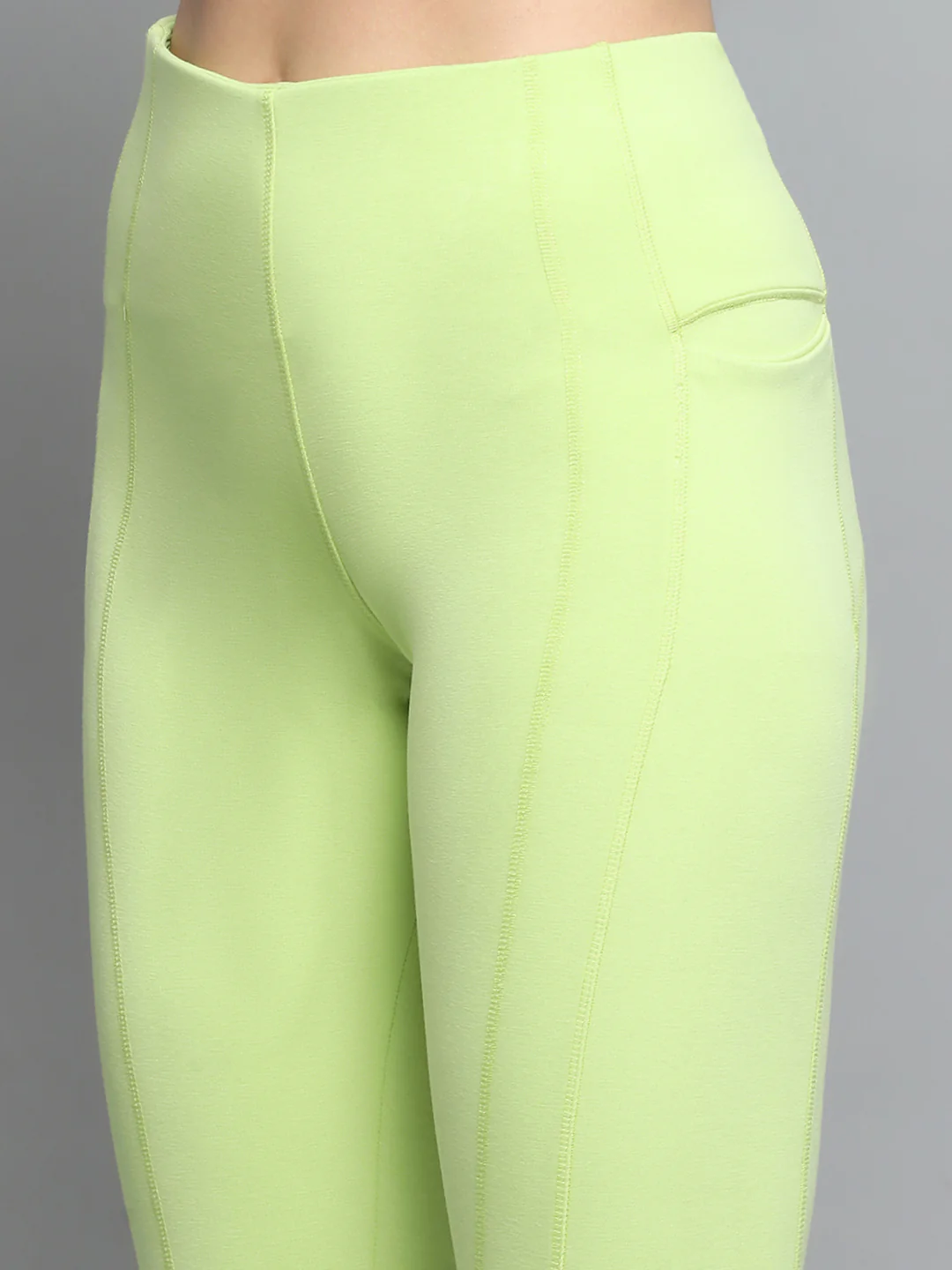 Rock.it Women Green Solid Regular Fit legging - Image 6