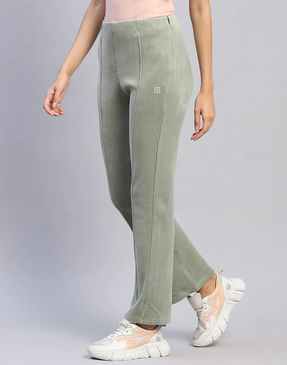 Rock.it Women Green Solid Regular Fit Winter Lower - Image 3