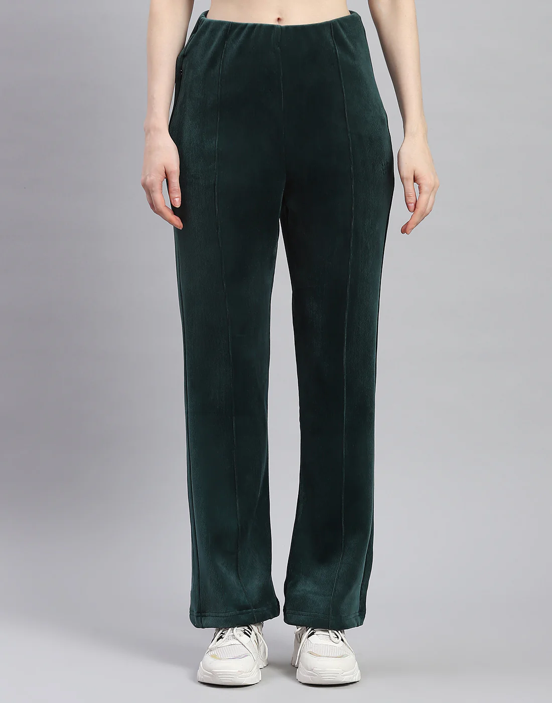 Rock.it Women Green Solid Regular Fit Winter Lower - Image 3