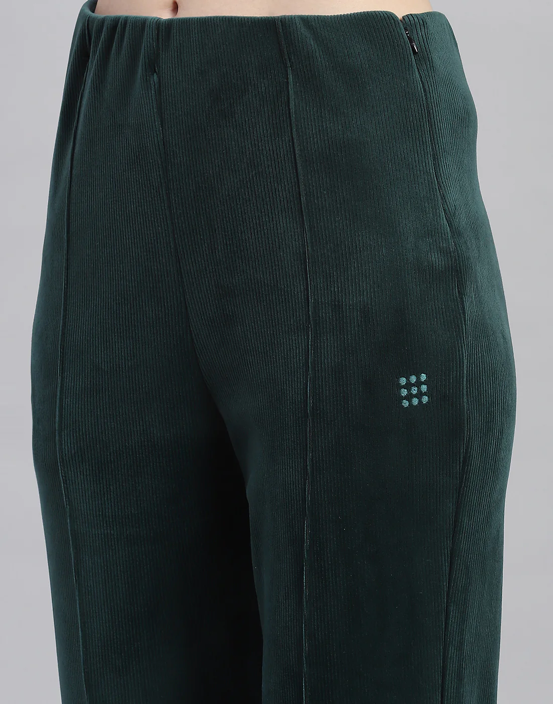 Rock.it Women Green Solid Regular Fit Winter Lower - Image 6