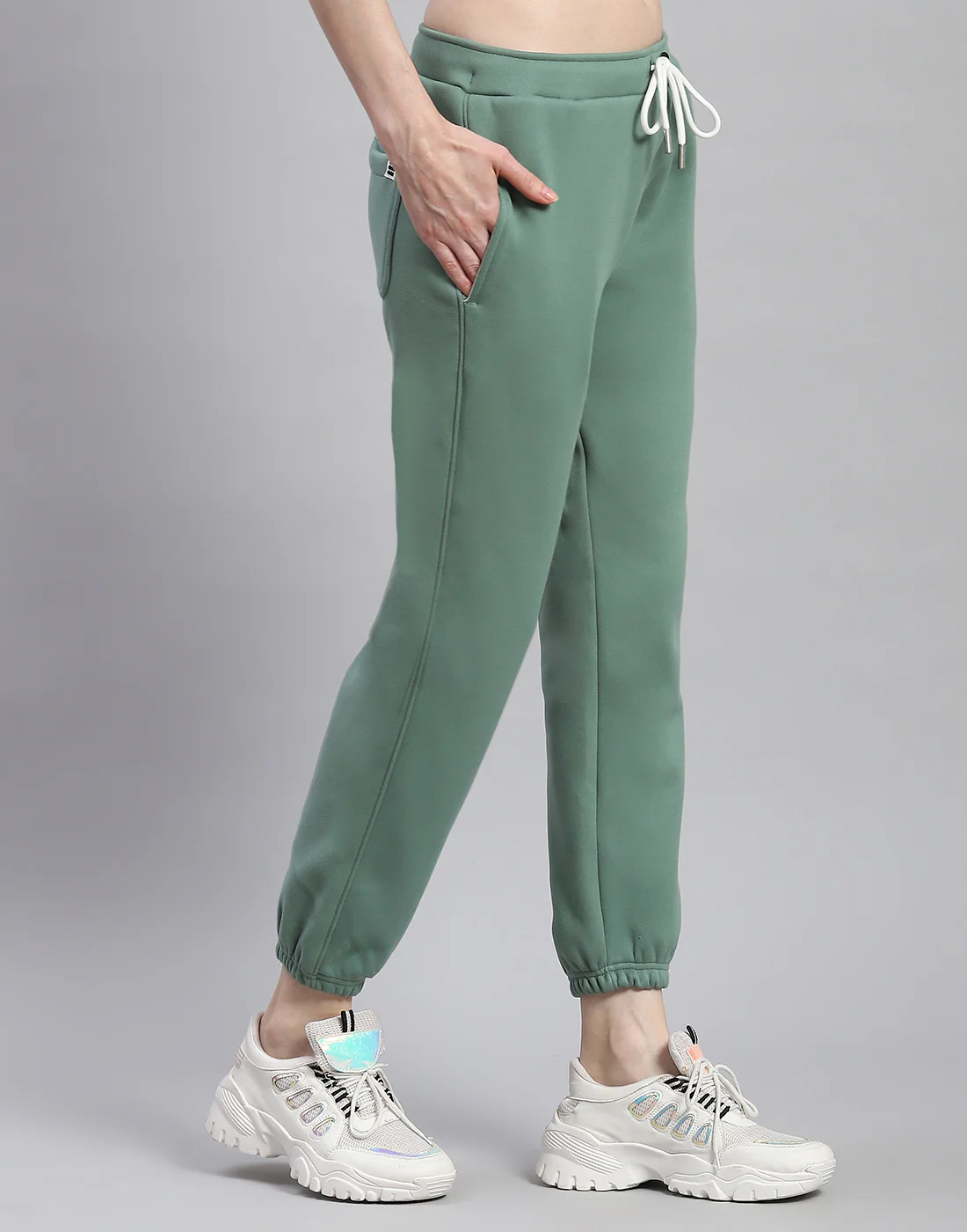 Rock.it Women Green Solid Regular Fit Winter Lower - Image 4