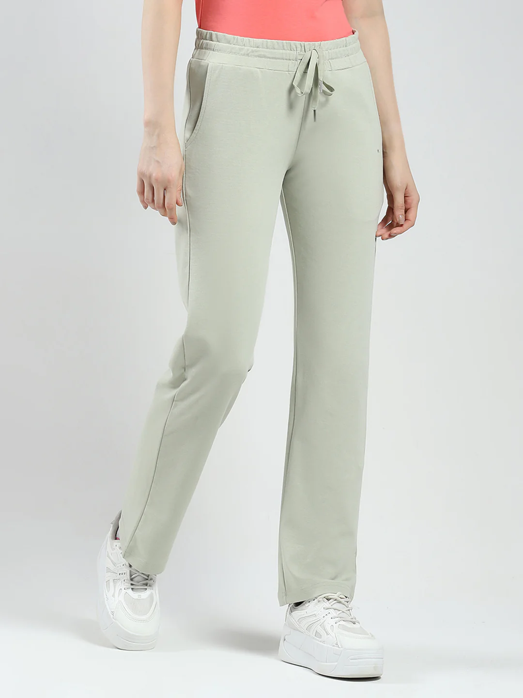 Women Green Solid Regular Fit Lower - Image 5