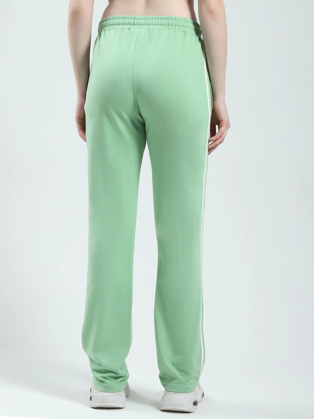 Women Green Solid Regular Fit Lower - Image 5