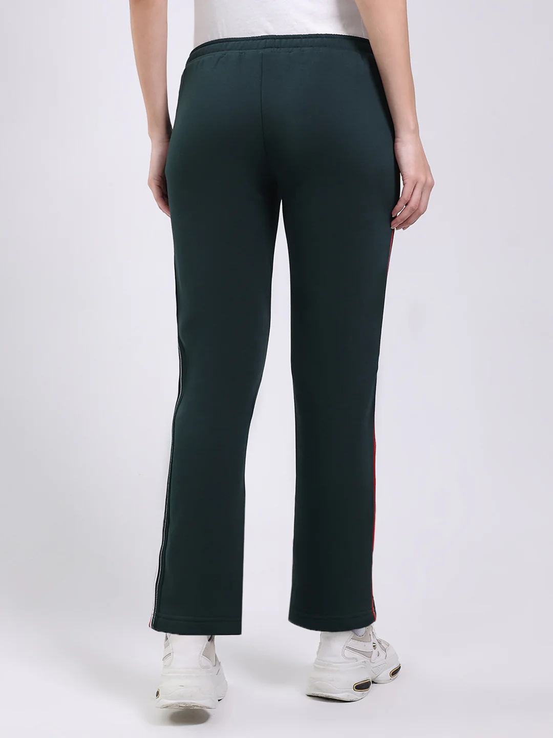 Women Green Solid Regular Fit Winter Lower - Image 5
