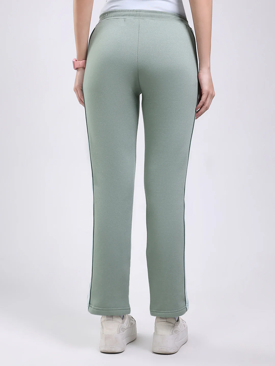 Women Green Solid Regular Fit Winter Lower - Image 5