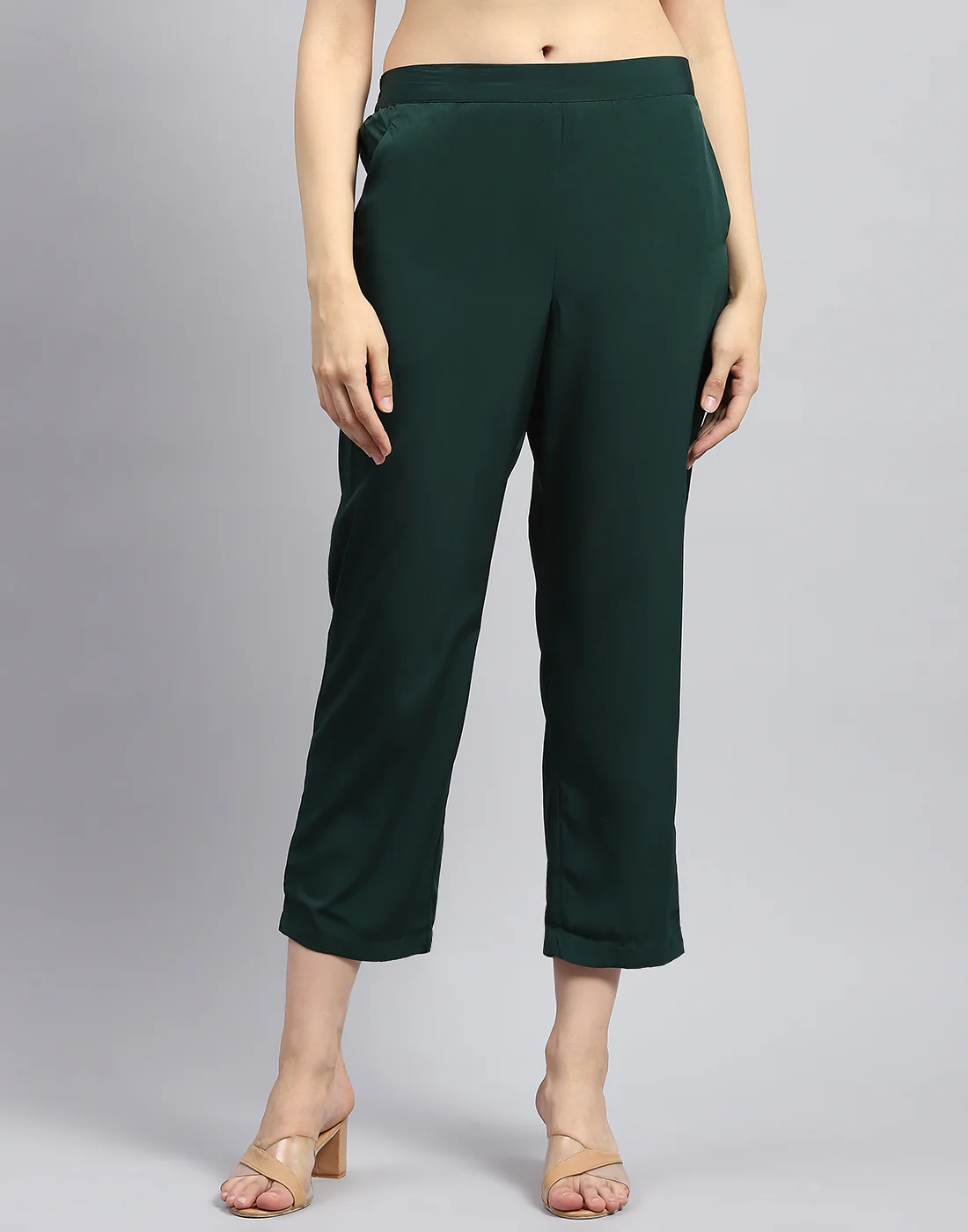 Women Green Solid Round Neck Sleeveless Combo 3Pc Set - Image 8