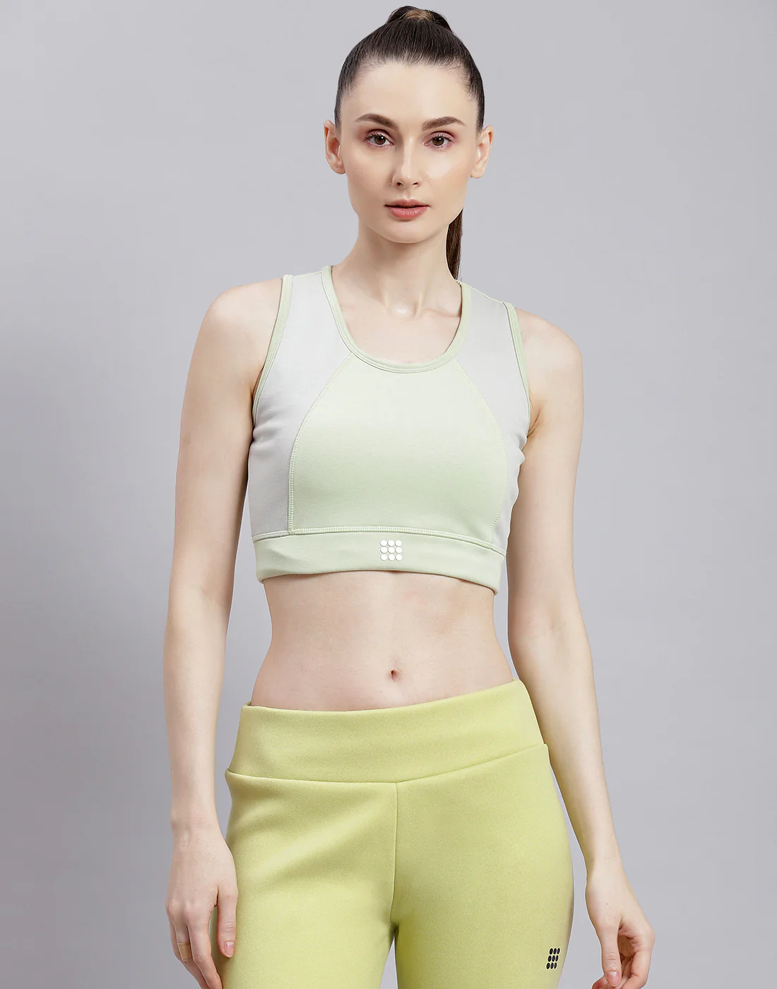 Rock.it Women Green Solid Sports Bra - Image 2