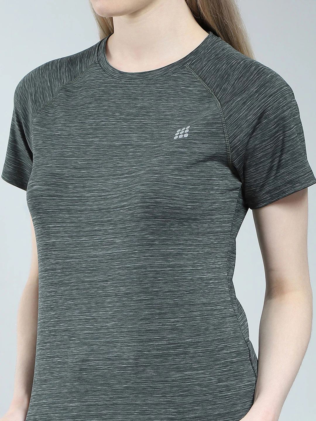 Rock.it Women Green Solid Round Neck Half Sleeve Top - Image 6