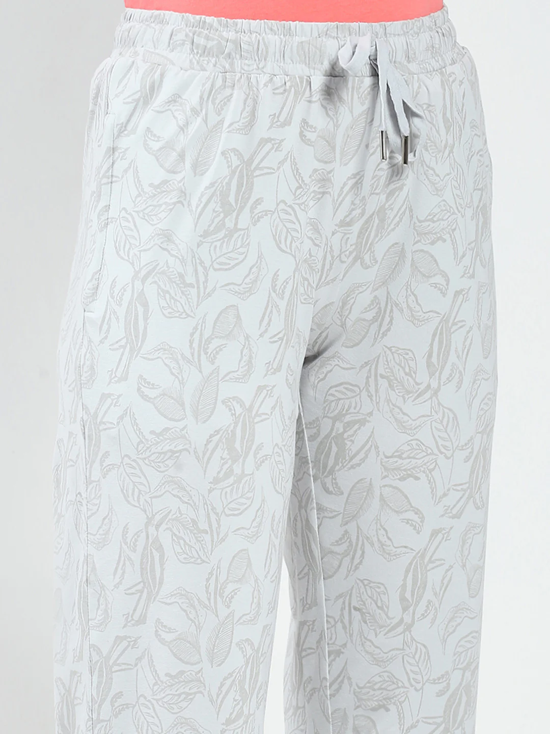Women Grey Printed Regular Fit Lower - Image 6