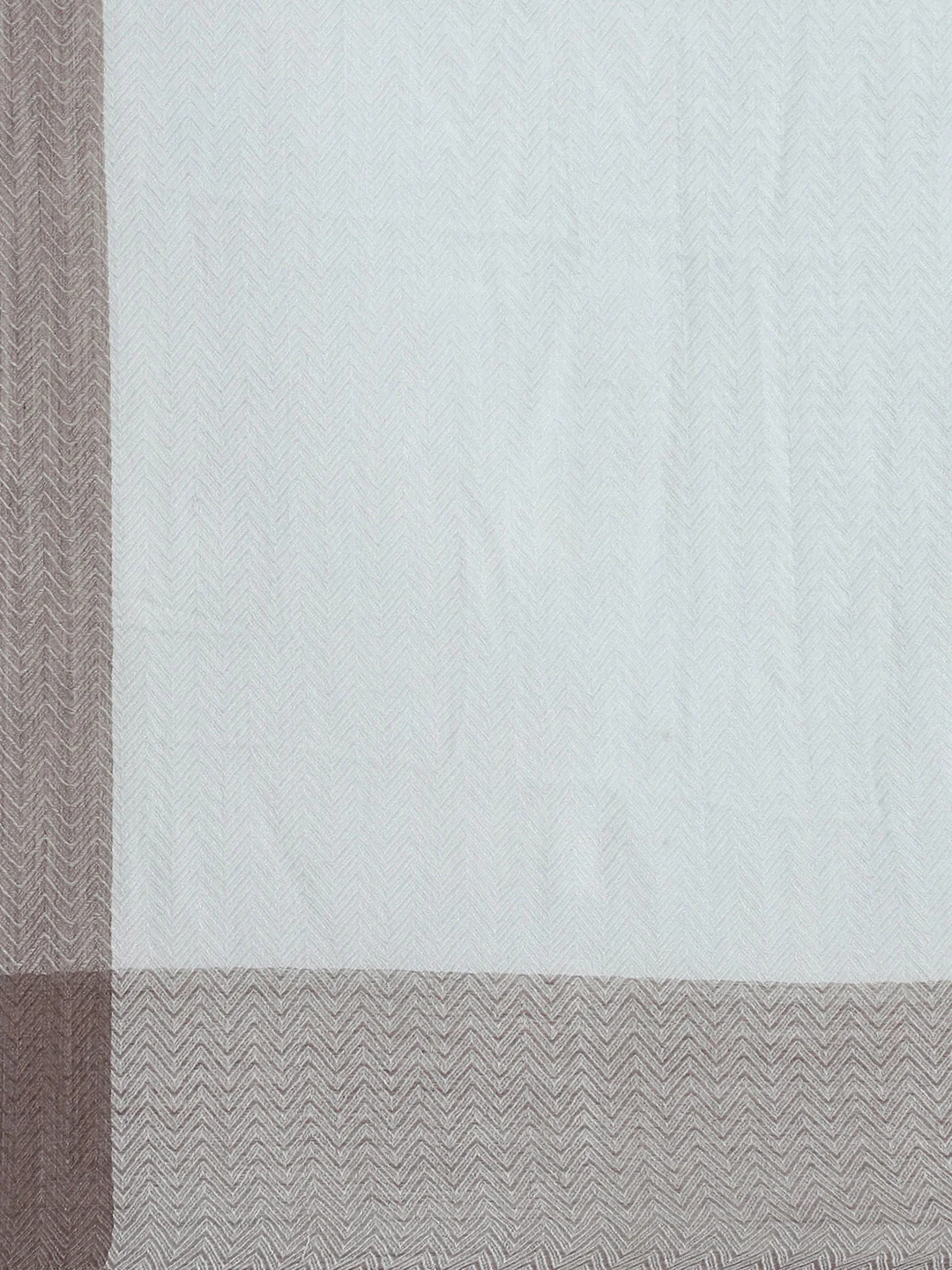Women Grey Self Design Stole - Image 7