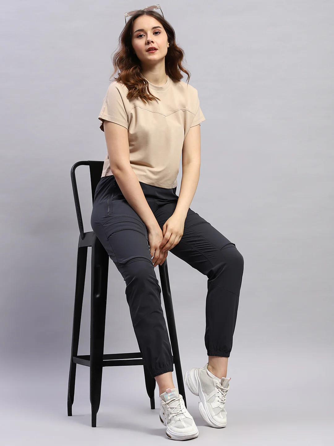 Rock.it Women Grey Solid Regular Fit Jogger - Image 5