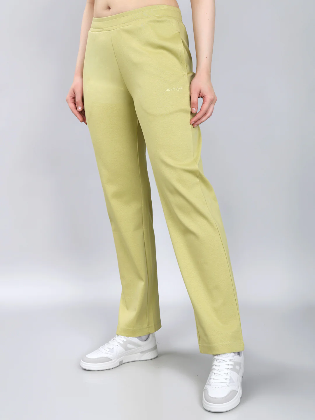 Women Light Green Solid Regular Fit Lower - Image 2