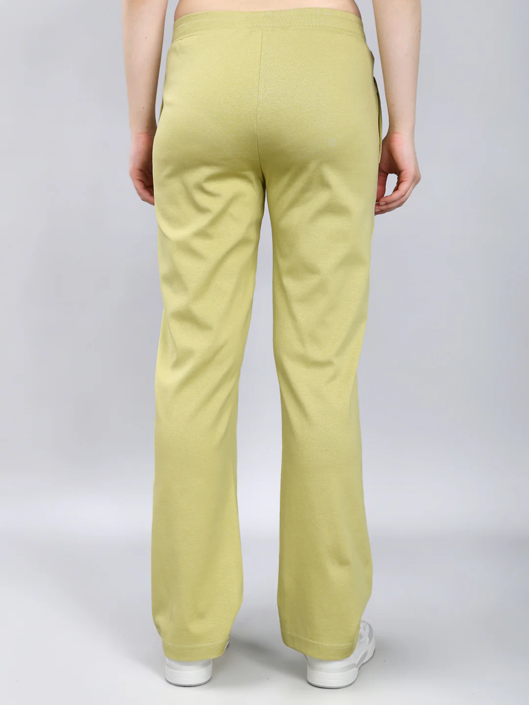 Women Light Green Solid Regular Fit Lower - Image 5