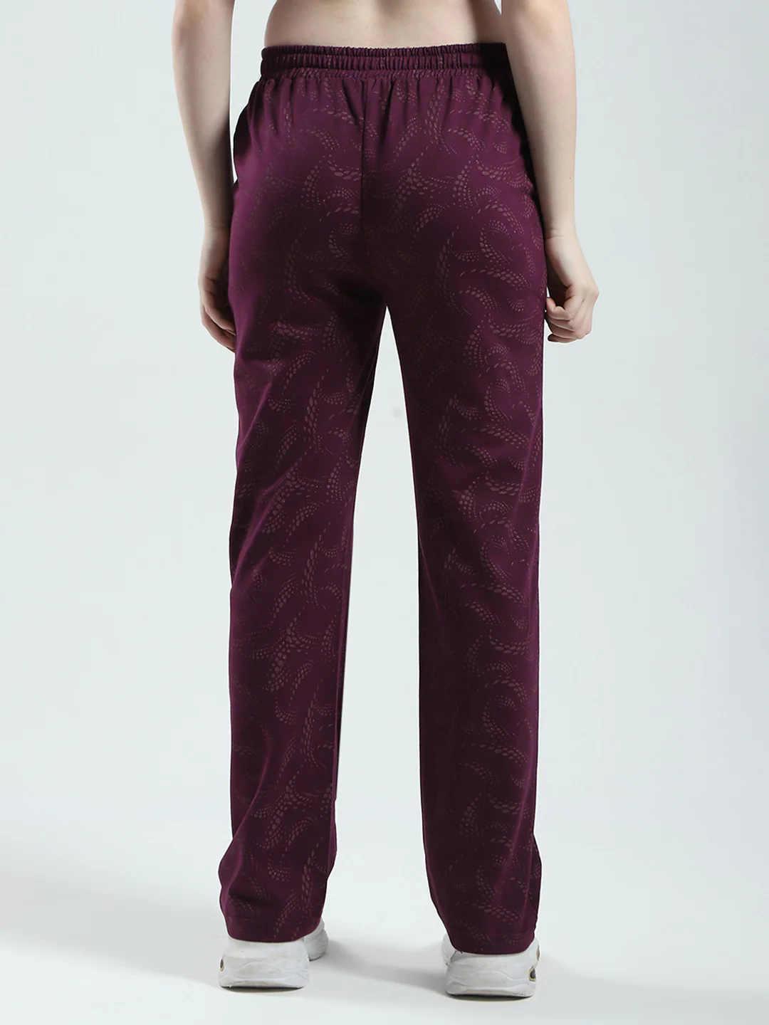 Women Maroon Printed Regular Fit Lower - Image 5