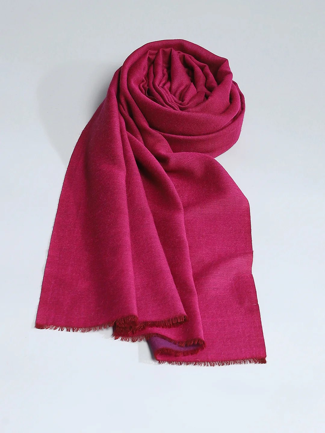 Women Maroon Self Design Stole - Image 6