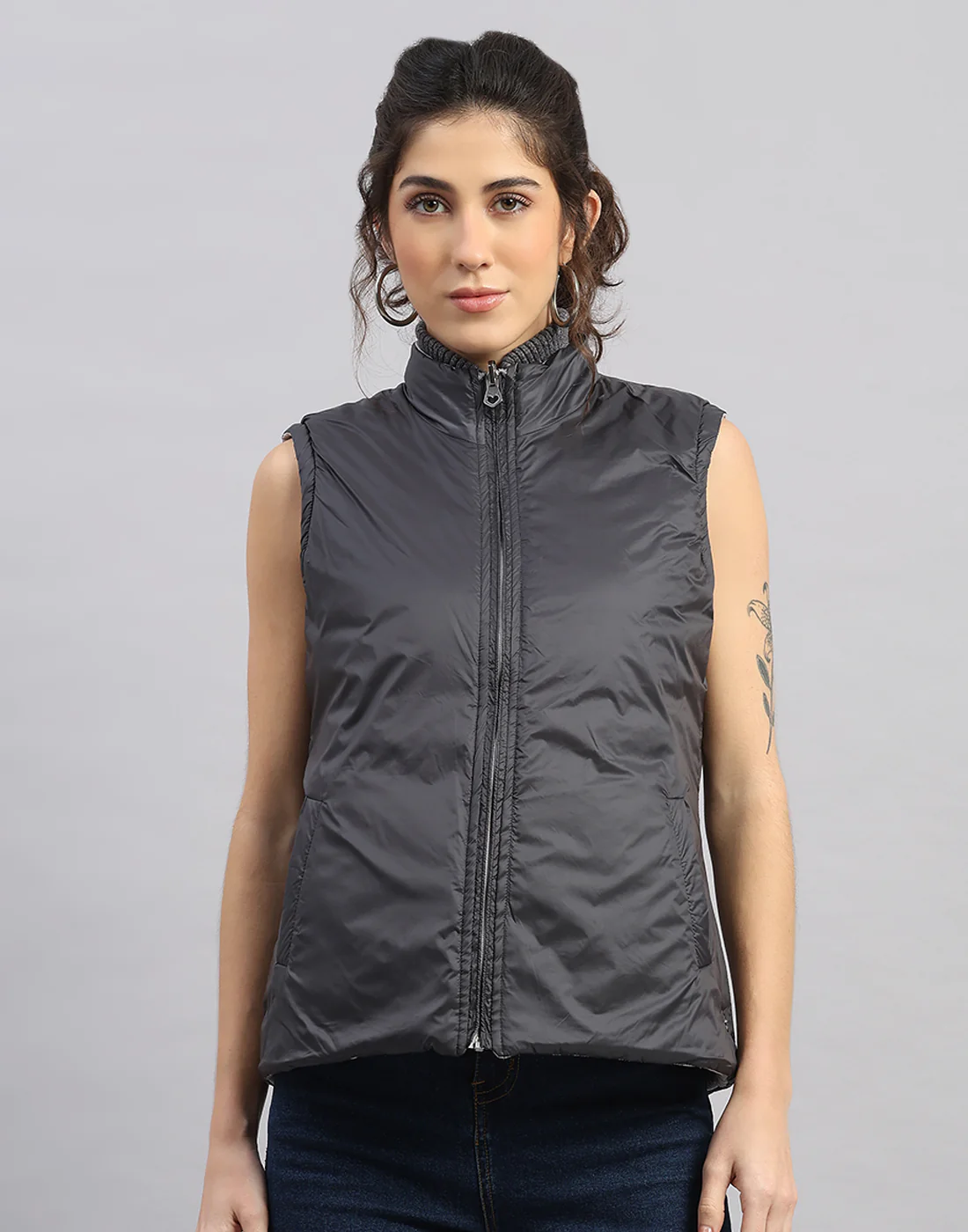 Women Maroon Solid Hooded Full Sleeve Jacket - Image 14