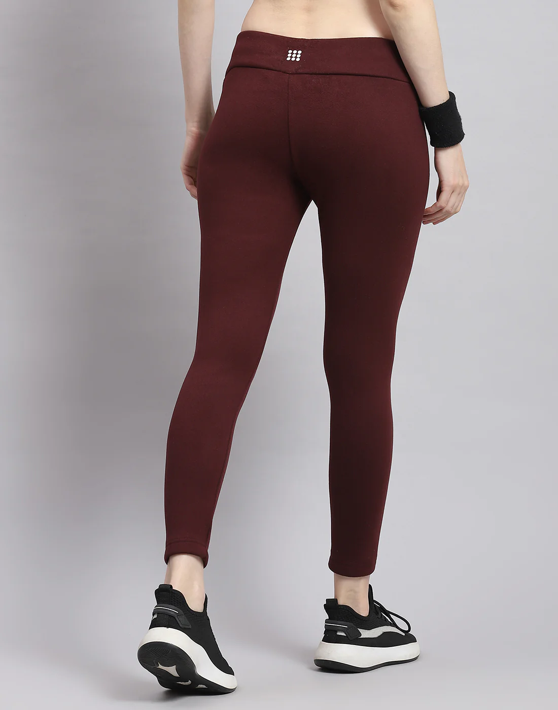 Rock.it Women Maroon Solid Regular Fit Legging - Image 2