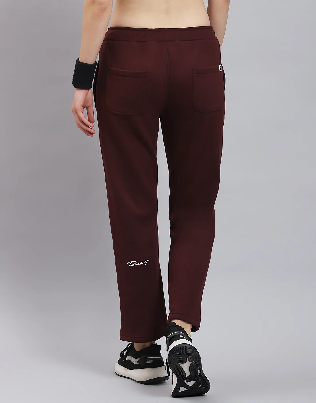Rock.it Women Maroon Solid Regular Fit Winter Lower - Image 2