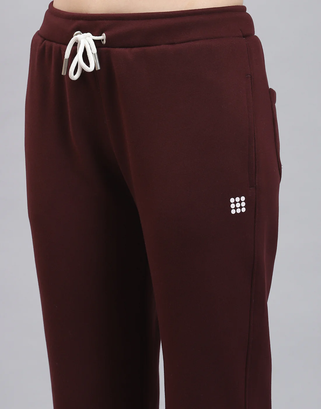 Rock.it Women Maroon Solid Regular Fit Winter Lower - Image 6