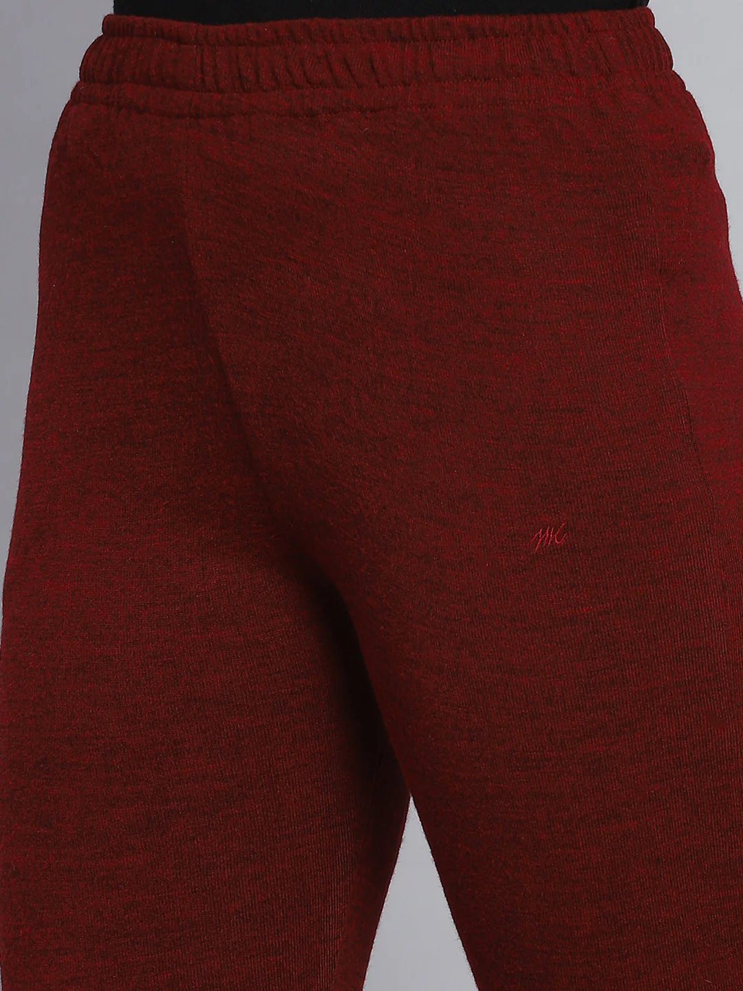 Women Maroon Solid Regular Fit Winter Lowers - Image 6